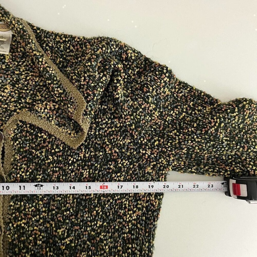 vintage 90s girly boho granola bobble knit cardigan - Picture 5 of 8